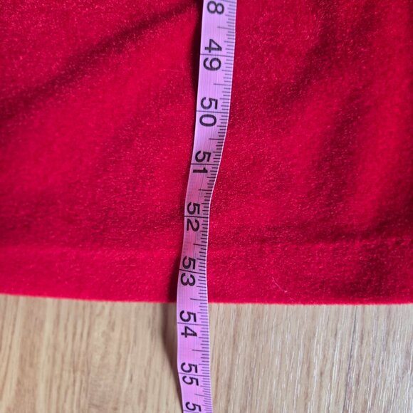 Vintage Vanity Fair Red Embroidered Zip Robe – Medium - Picture 8 of 8